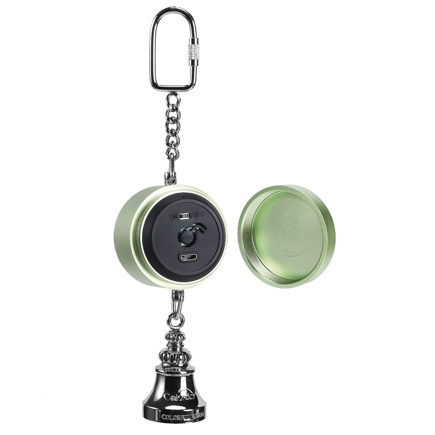 Colorday Bird Toys Parrot Talking Coach & Interactive Voice Bell for Parakeet, African Grey, Amazon Parrots, Quaker, Cockatiel, Conure (Green)