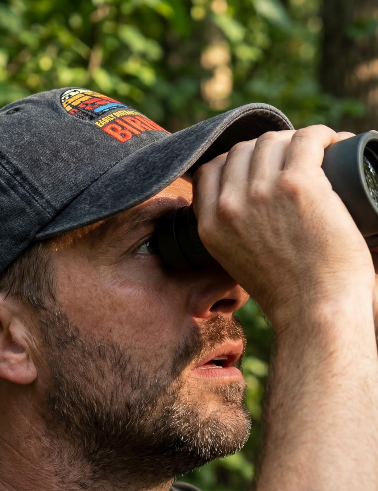 InnoBeta Bird Watching Gifts, Bird Watcher Gifts, Birds Watchers Hat, Vintage Adjustable Embroidered Washed Cotton Hat, Easily Distracted by Birds