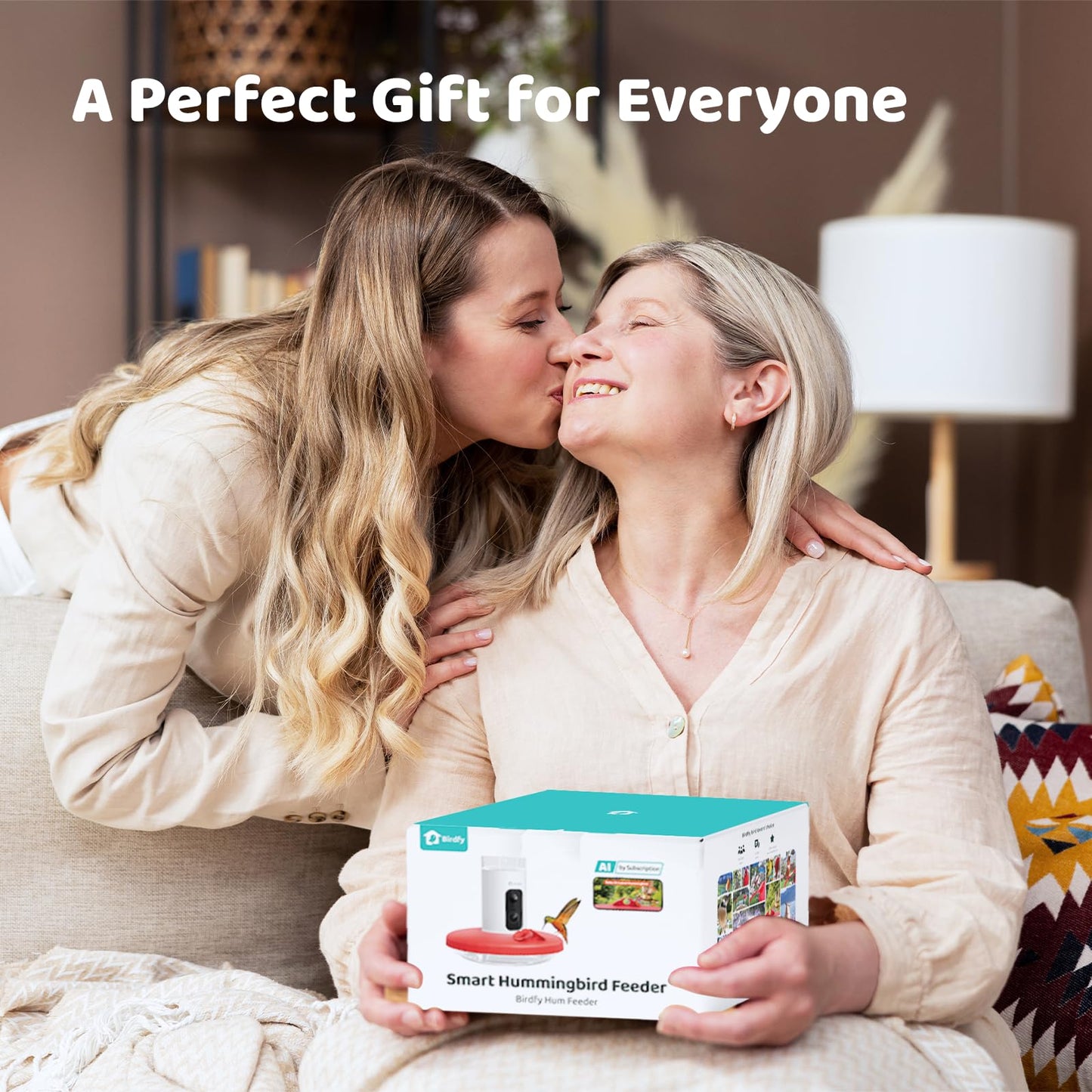 Birdfy Hummingbird Feeder with Camera, Auto Record Bird Video, Instant Notification, Live View, Smart Hummingbird Feeders for Outdoors Hanging, Ant Bee Proof, 14oz, Easy to Clean, Gift for Bird Lovers