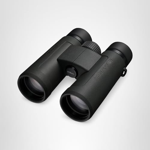 Nikon PROSTAFF P3 8x42 Binocular | Waterproof, fogproof, rubber-armored Full-Size Binocular, wide field of view & long eye relief | Official Nikon USA Model