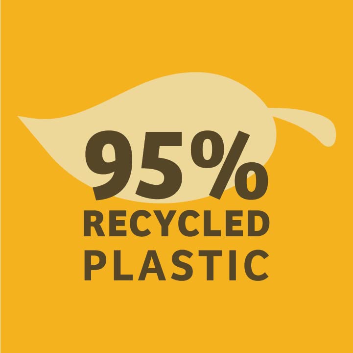 Birds Choice SNFT-300 Fly-Thru Feeder, Recycled Pole Mounted Bird Feeder, Large, Taupe/Green