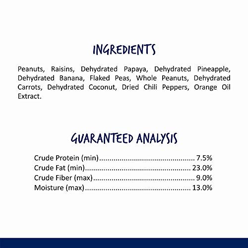 Vitakraft Fresh Super Fruit Cocktail - Tropical Parrot Fruit Blend - Parrot and Parakeet Treats 1.25 Pound (Pack of 1)
