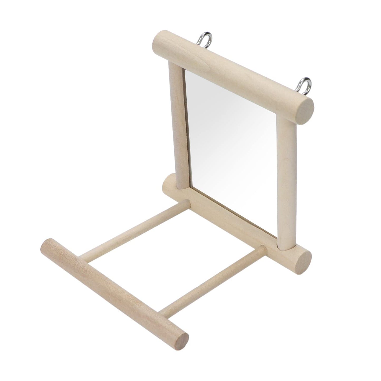 Bird Mirror with Perch Bird Toys for Parrots Budgies Parakeets Cockatiels Lovebirds Finches Canaries