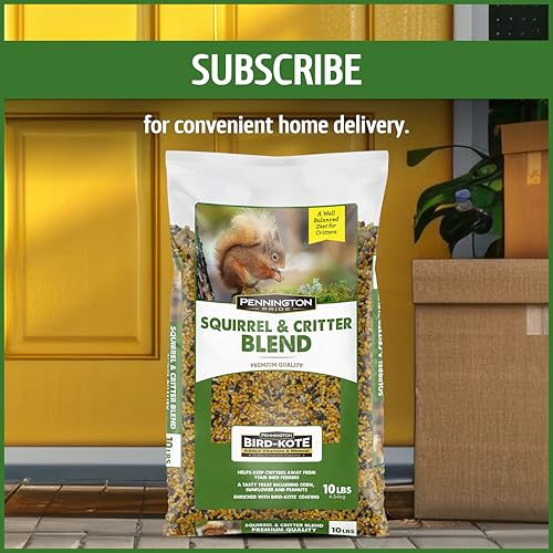 Pennington Pride Squirrel & Critter Blend With Corn, Sunflower Seeds and Peanuts, Helps Keep Critters Away From Bird Feeders, 10-lb. Bag