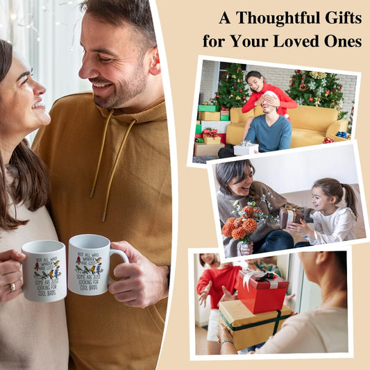 Gkodw Some Are Looking For Really Cool Birds Funny 11oz Double-Sided Ceramic Mug, Birding Coffee Mug for Men Women, Birder Gifts for Ornithologist, Birthday Gifts for Bird Enthusiast Bird Nerd