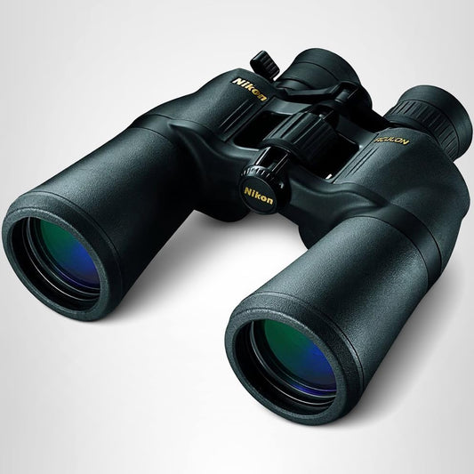 Nikon ACULON A211 10-22x50 Binocular | Multilayer coating, Porro prism Binocular with turn and slide eyecups, Tripod Adaptable | Official Nikon USA Model