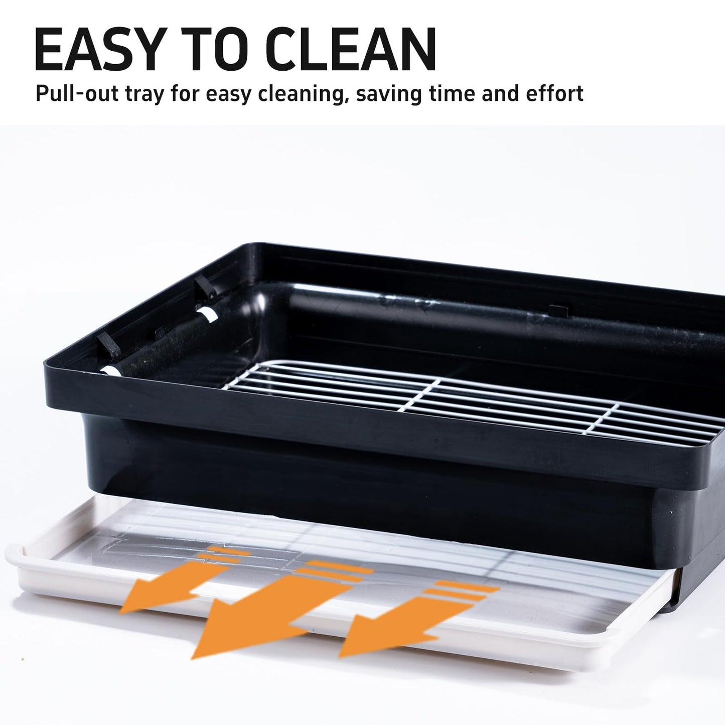 25 inch Bird Cage, Portable Travel Parrot Cage, Double-Layer Parakeet Cage, for Temporary Pet Accommodation, Trip to Vet, Short Trip, Camping, Black & White