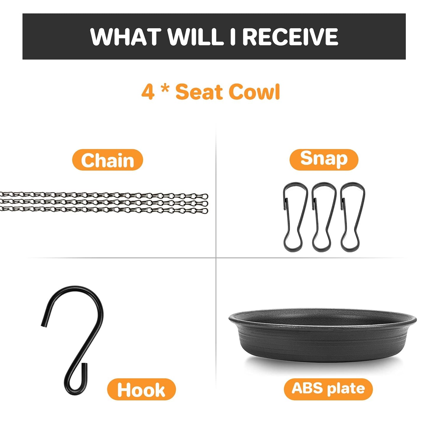 Hanging Bird Bath Hanging Bird-Feeder - CARGEN Garden BirdBath Tray Wildlife Feeder Plate Water Bowl or Water Bowl for Outdoors Garden Patio Decoration