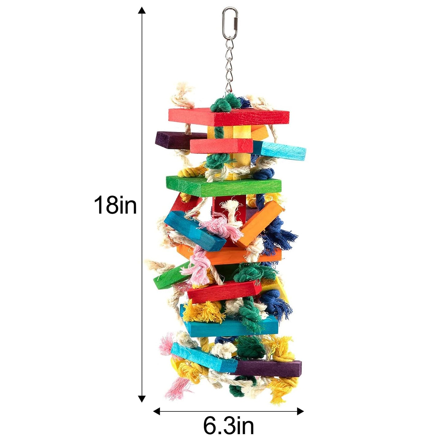 Extra Large Bird Parrot Toys for Macaws, African Grey, Amazon Parrots Bird Gifts