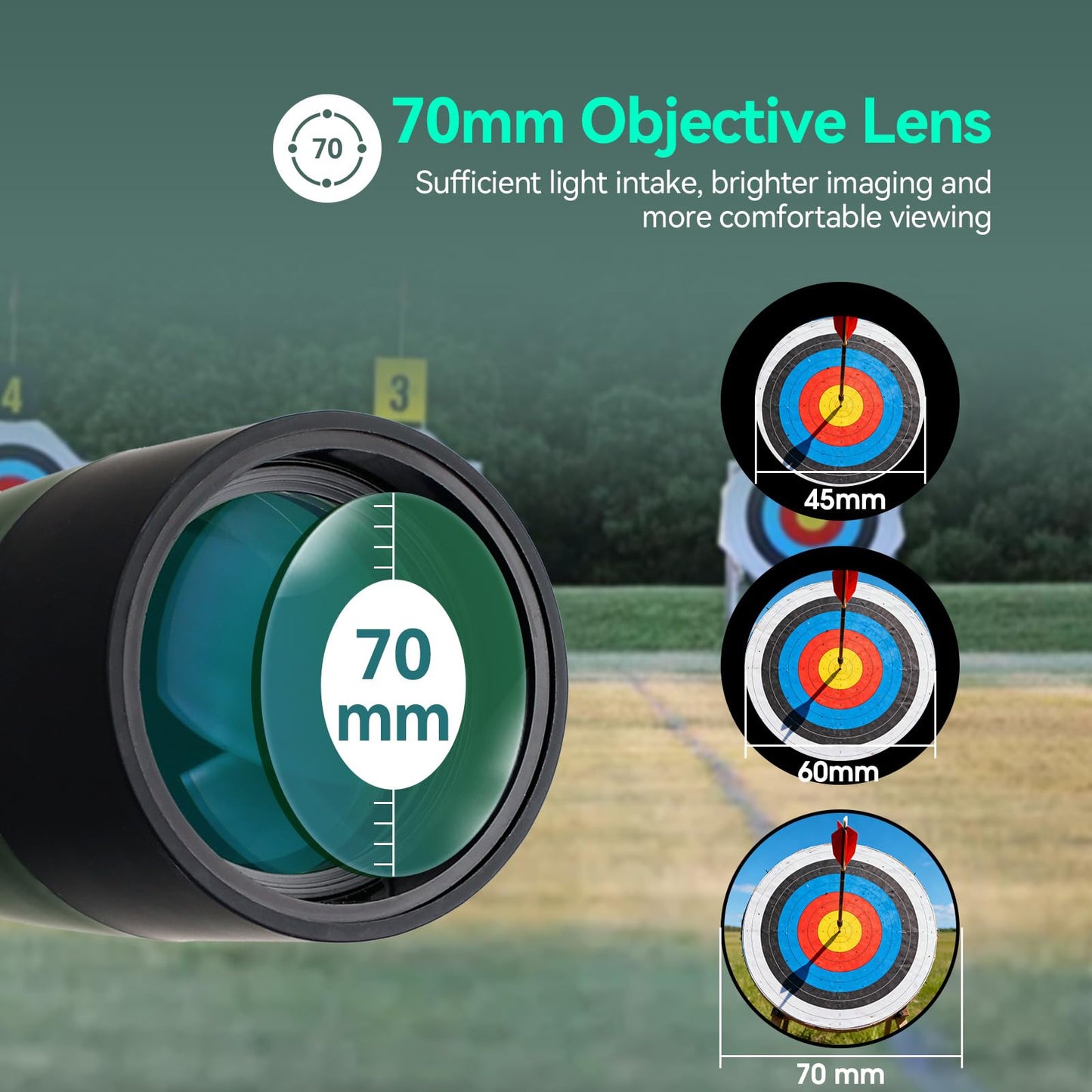 SVBONY SV28 Spotting Scopes with Tripod, Angled 25-75x70mm Spotter Scope with Phone Adapter, Waterproof Fogproof Spotting Scope for Bird Watching, Target Shooting, Wildlife Viewing