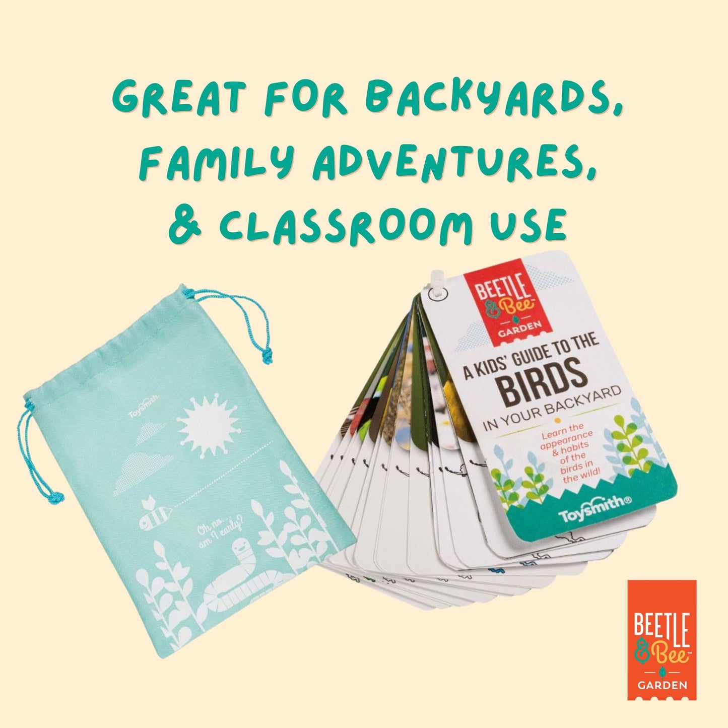 Beetle & Bee, Little Birder Set, Kids Backyard Bird Watching Set, FSC Certified, for Boys & Girls Age 5+