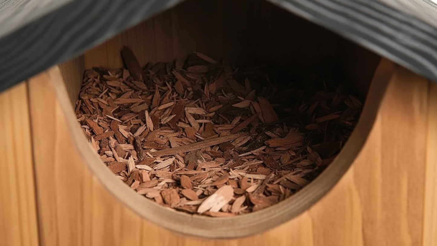 Cedar Squirrel House, Screech Owl Box, Duck Nesting Shelter, Cedar Bird House for Outside, Rustic Big Birdhouse,Nesting Box, Squirrel Shelter Nester Large Heavy Stainless Steel Perch,Assemble Needed