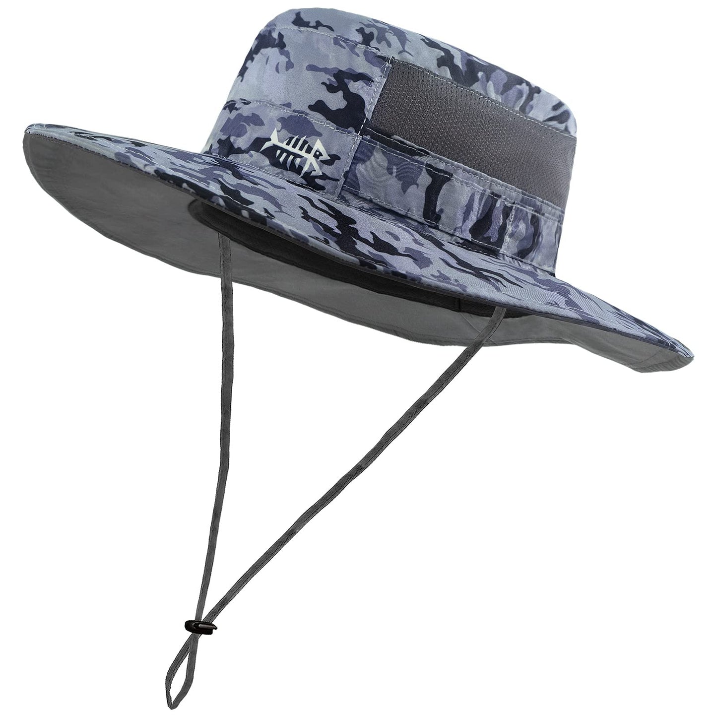 BASSDASH UPF 50+ Sun Fishing Hat Water Resistant with Detachable Neck Flap