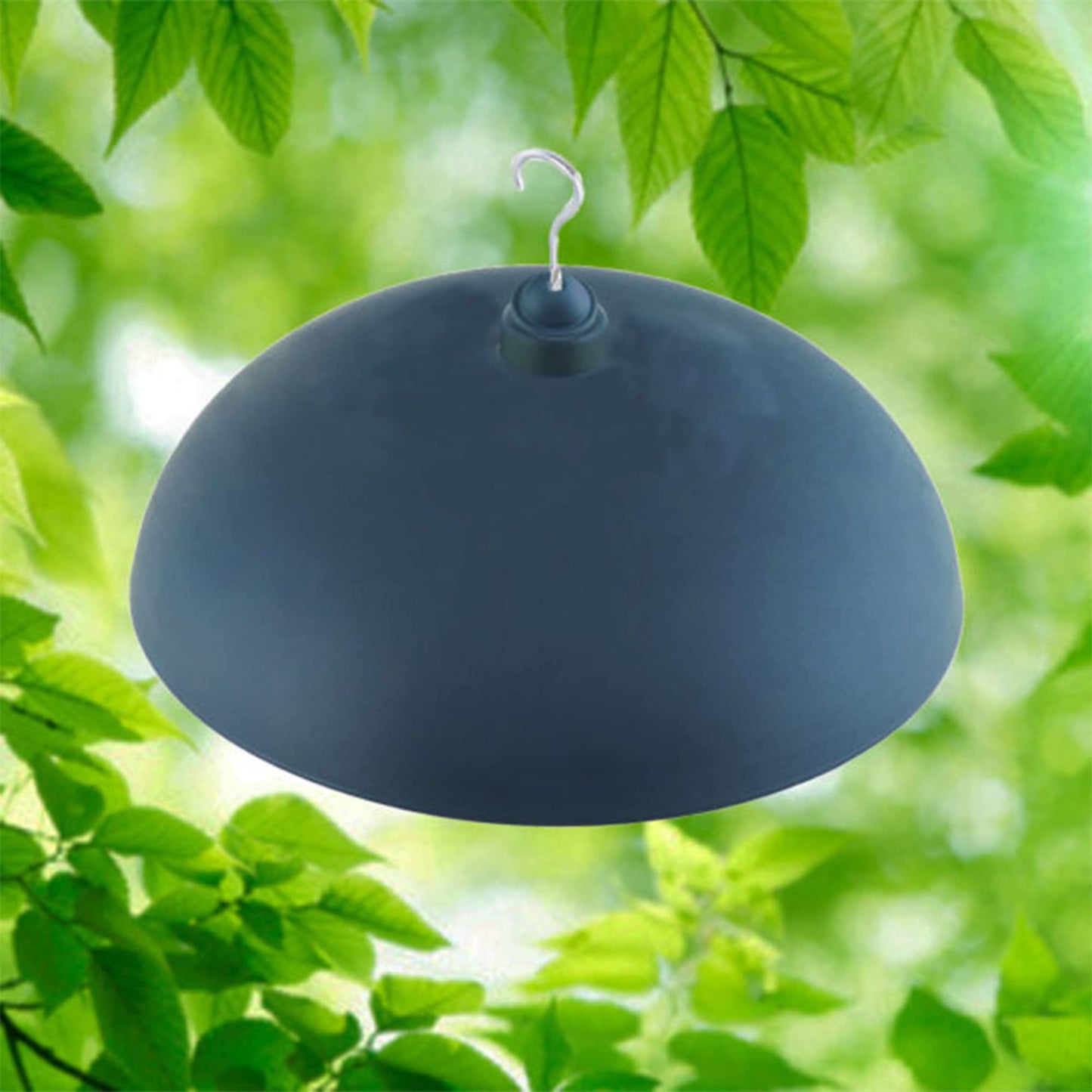 North States - Two-Way Squirrel Baffle: Squirrel Guard for Bird Feeders; Protects Hanging or Pole Mounted Birdfeeders - Gray