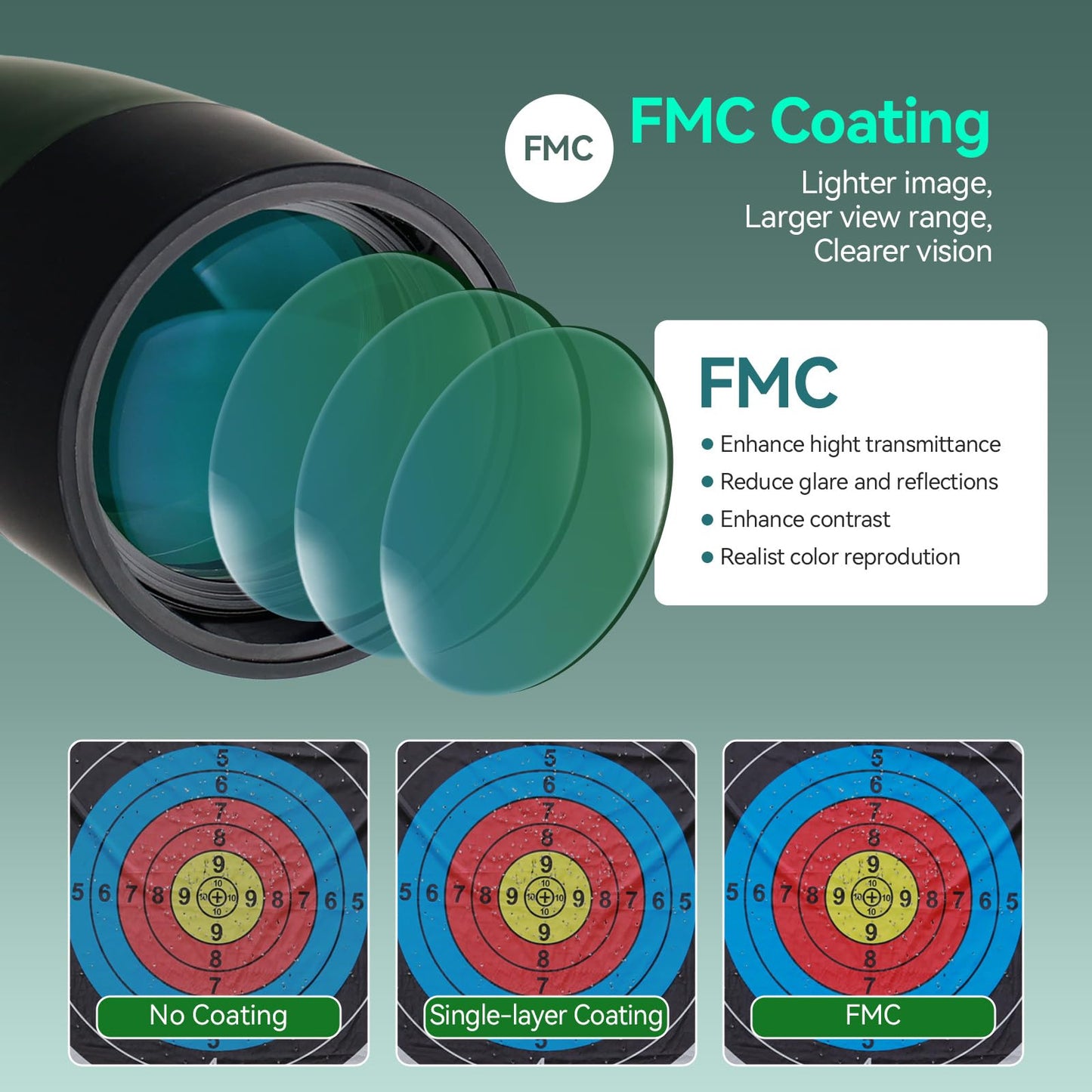 SVBONY SV28 Spotting Scopes with Tripod, Angled 25-75x70mm Spotter Scope with Phone Adapter, Waterproof Fogproof Spotting Scope for Bird Watching, Target Shooting, Wildlife Viewing