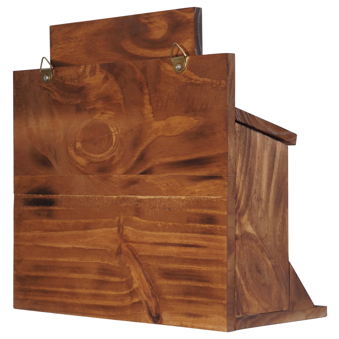 MIXUMON Squirrel Feeder Table The Nut Bar, Wooden Squirrel Picnic Table Feeder, Durable Squirrel Feeder Corn Cob with 3 Compartments, Stable Squirrels Stool Bar, 12.2 x 6.6 x 12.2 Inches