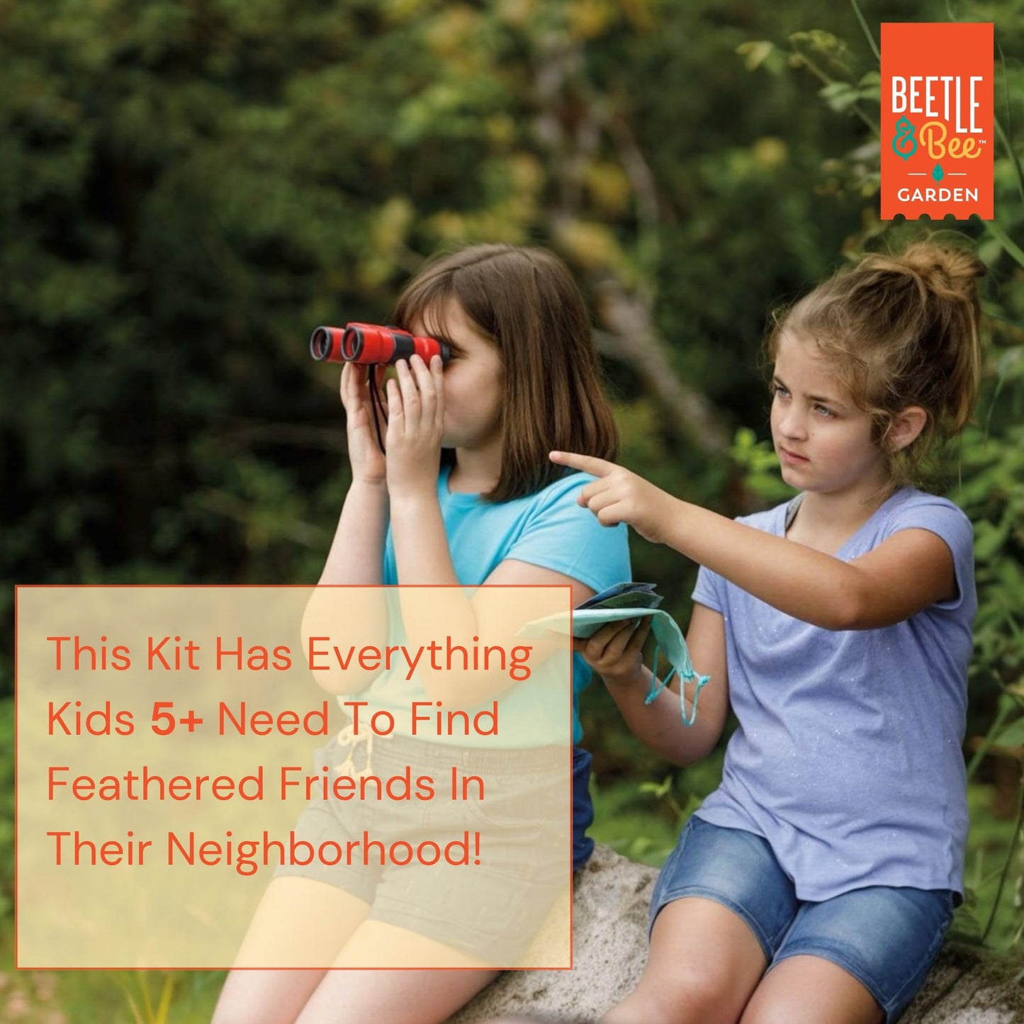 Beetle & Bee, Little Birder Set, Kids Backyard Bird Watching Set, FSC Certified, for Boys & Girls Age 5+