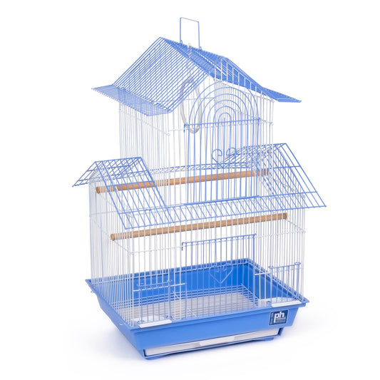 Prevue Hendryx SP1720-2 Shanghai Parakeet Cage, Blue and White