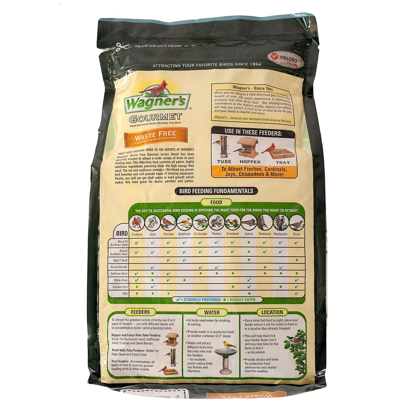 Wagner's 82056 Gourmet Waste Free Wild Bird Food, 5-Pound Bag